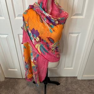 Cynthia Rowley 100% viscose scarf